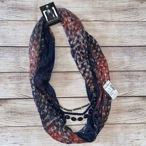 NWT Dress Barn Jewelry Infinity Scarf